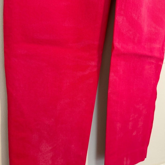 Talbots Red Chatham Button Hem Ankle Pants Size 4P - Picture 12 of 15